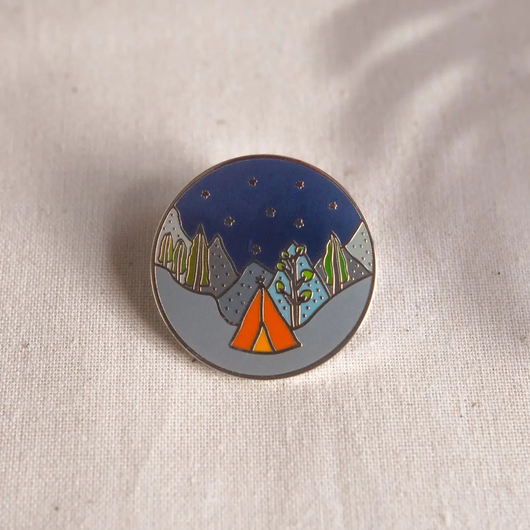 Adventure Camping - Enamel Pin Badge