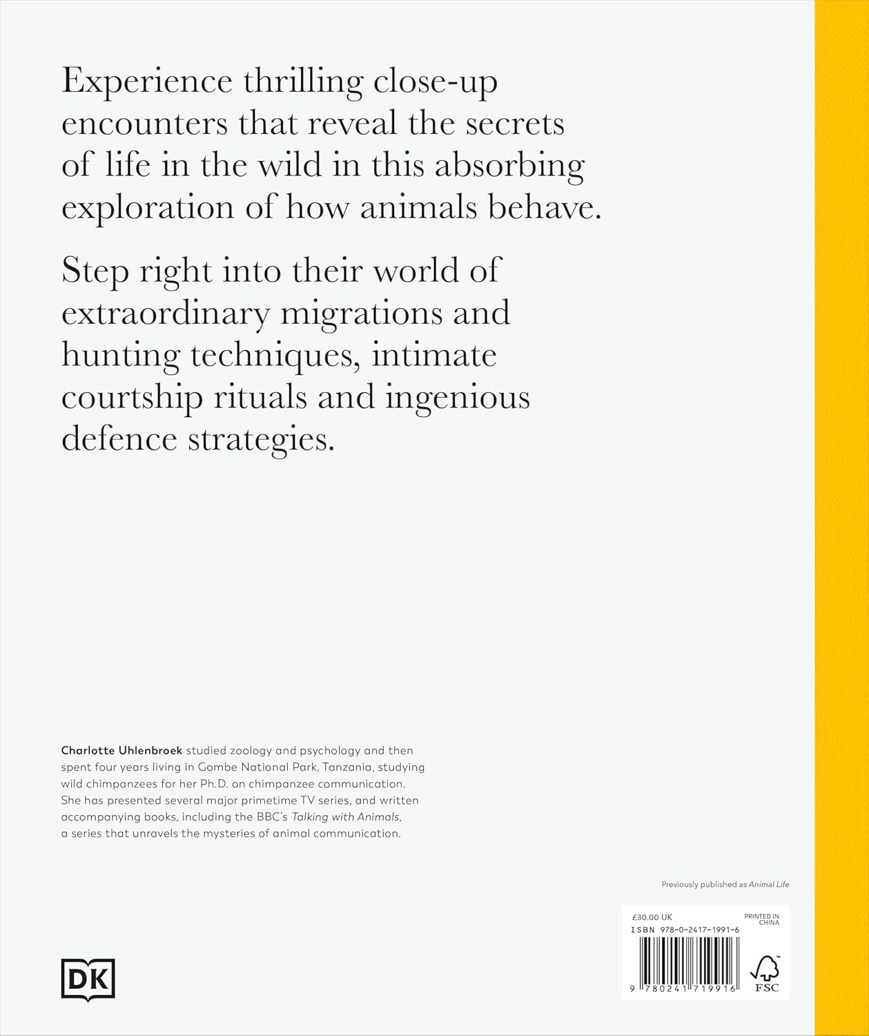 Animal Behaviour - By Charlotte Uhlenbroek