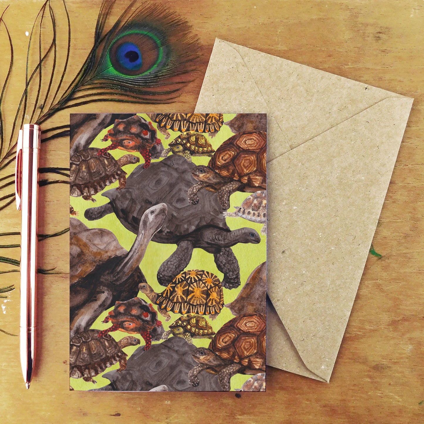 Creep of Tortoises Greetings Card