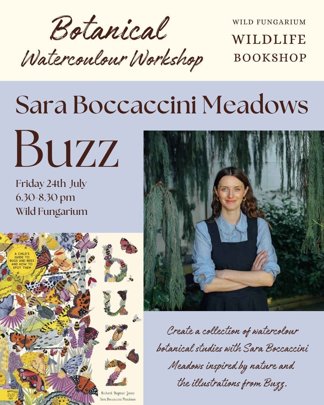 24th July - Botanical Watercolour Workshop - with Sara Boccaccini Meadows - ADULT EVENT