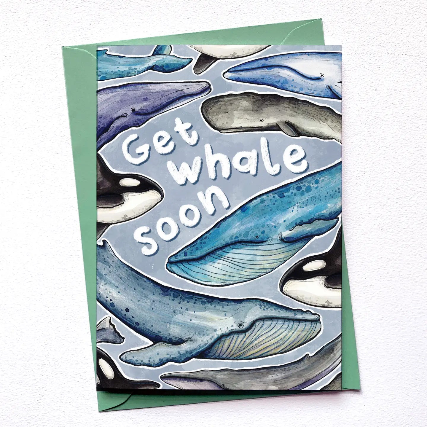 Get Whale Soon - Greetings Card