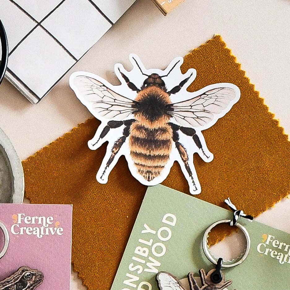 Great Yellow Bumblebee - Vinyl Sticker