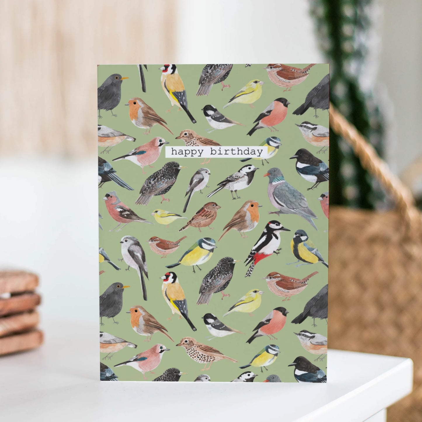 Happy Birthday - Birds Greetings Card