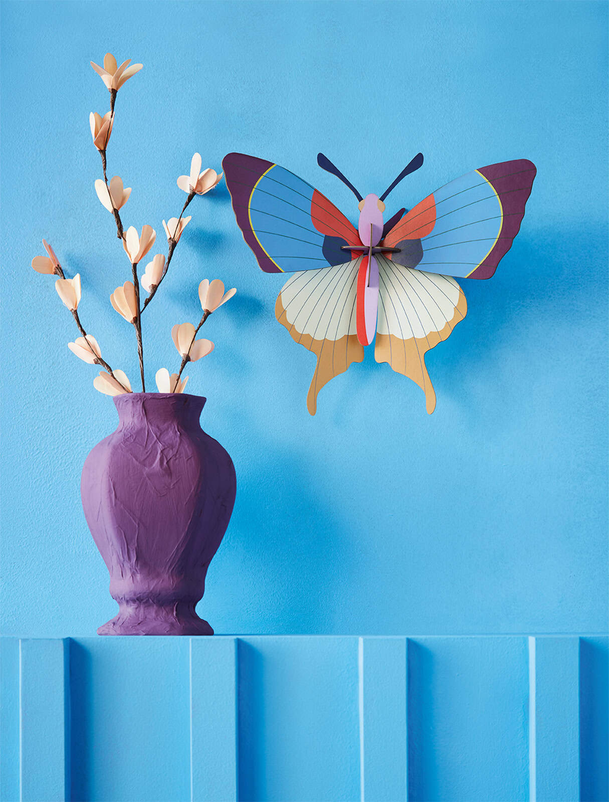 Plum Fringe Butterfly (Large) - StudioROOF