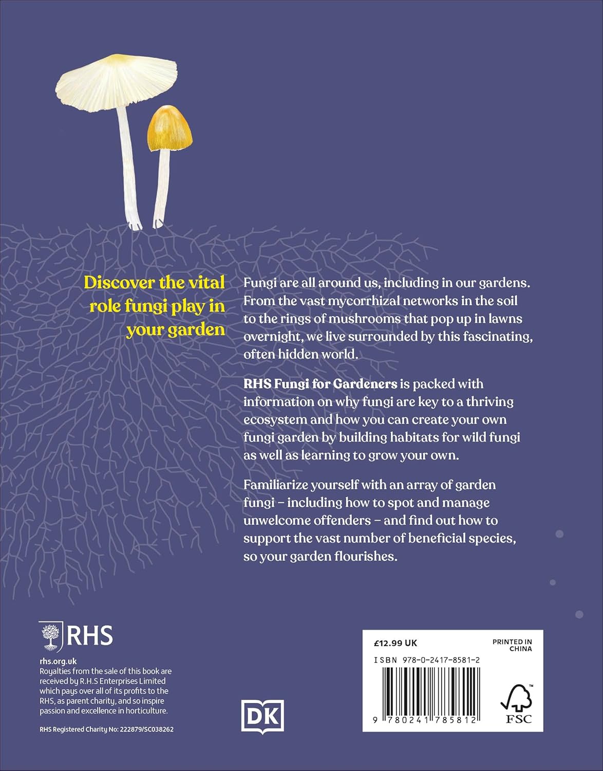 RHS Fungi for Gardeners - By Dr Jassy Drakulic