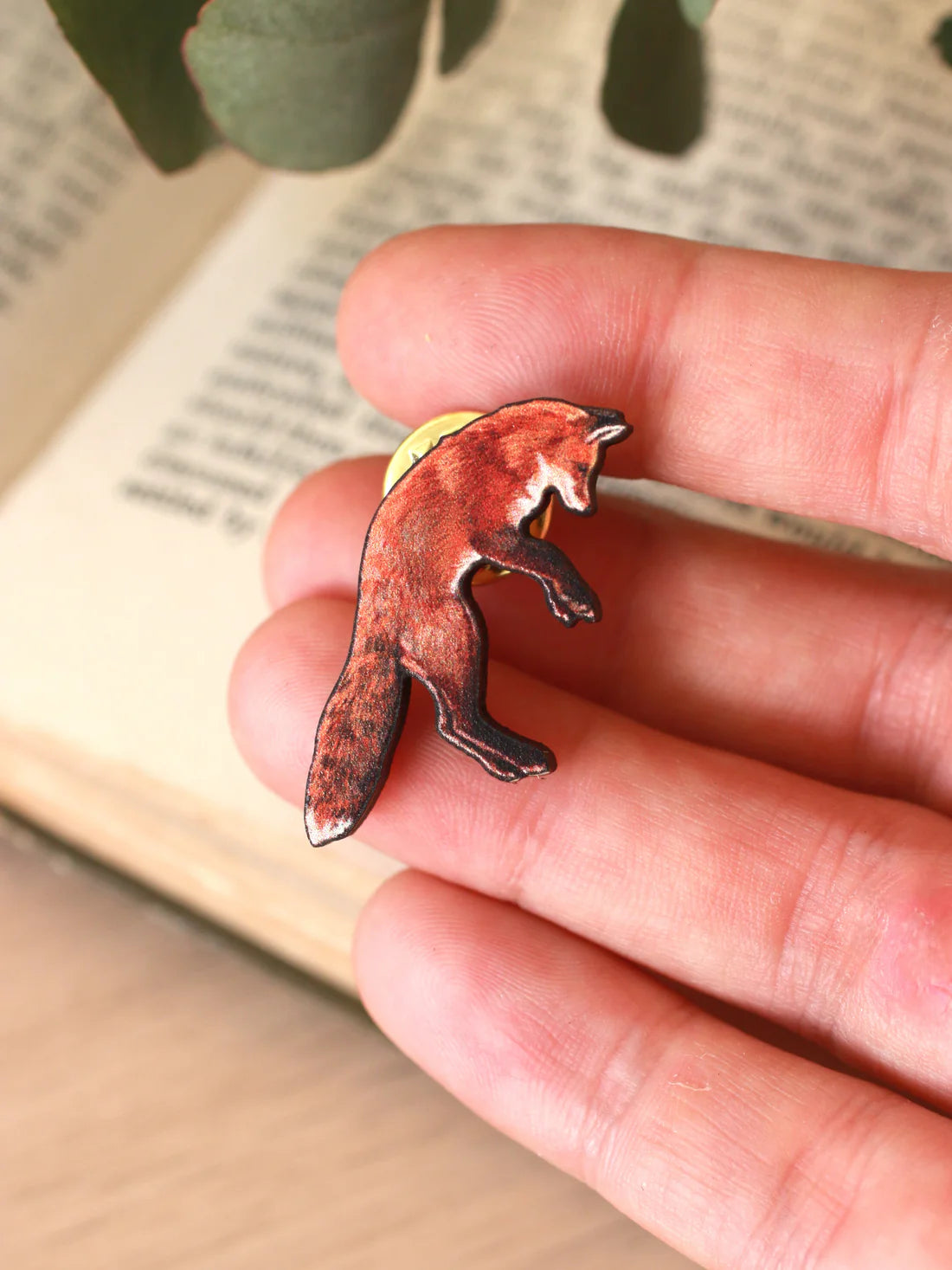 Jumping Fox Pin
