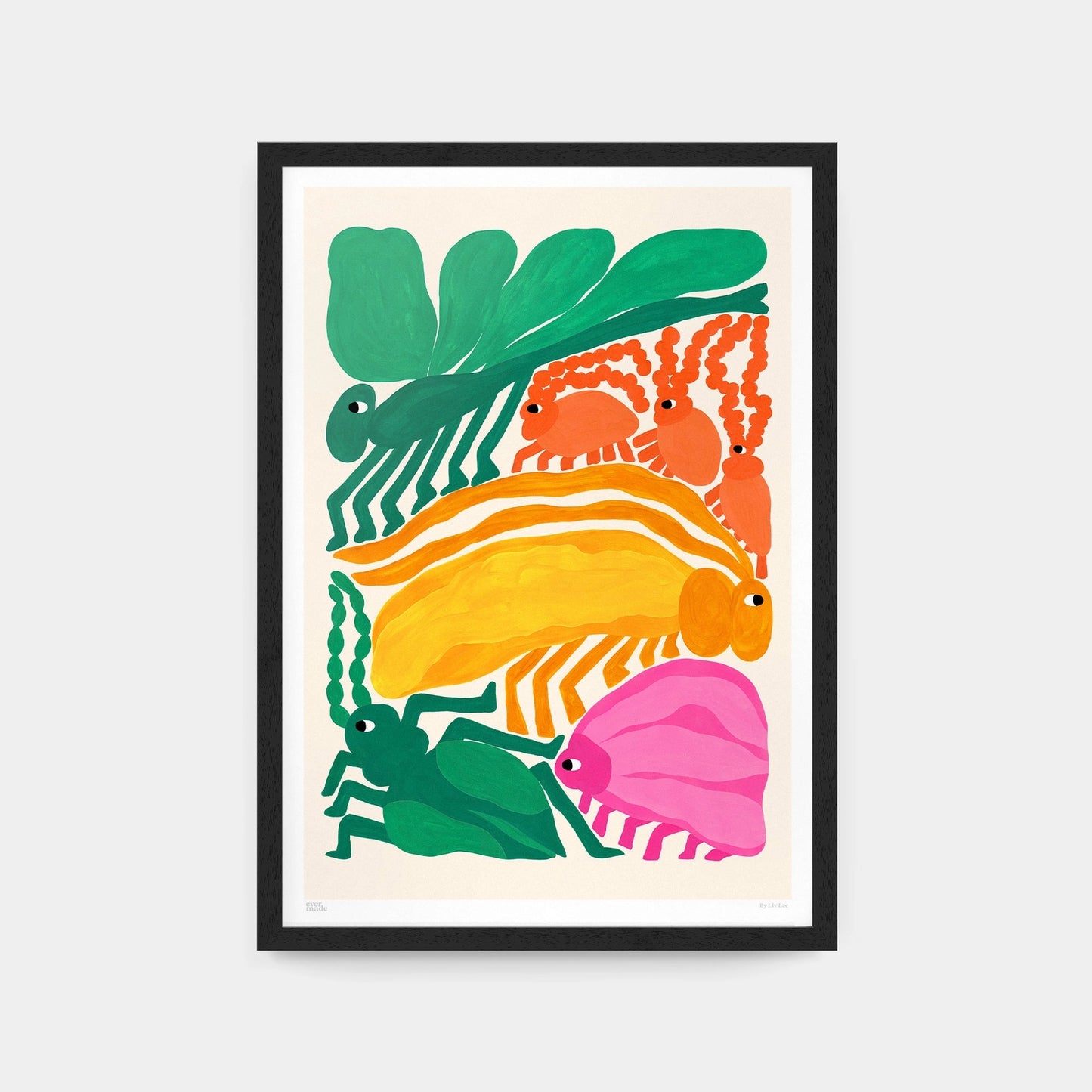 Insects Art Print - A4