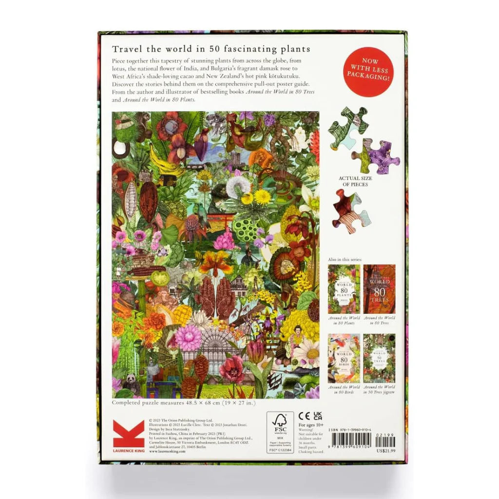 Around the World in 50 Plants 1000-Piece Jigsaw Puzzle