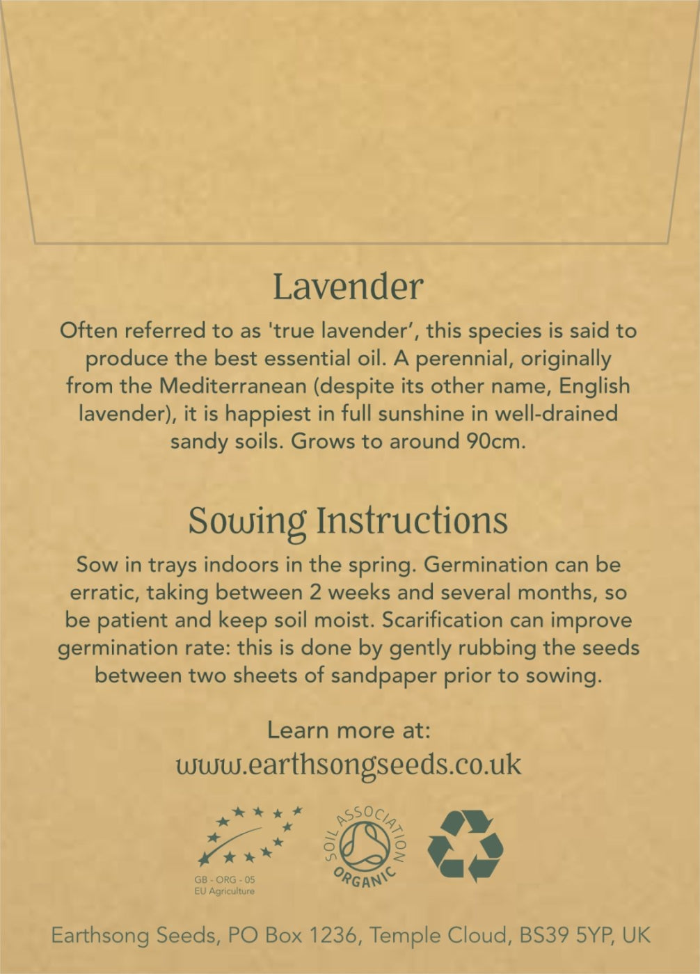 Lavender - Seed Packet