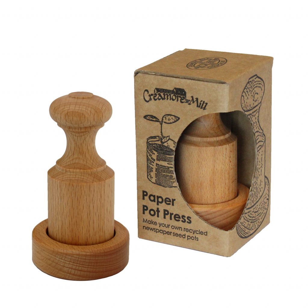 Wooden Paper Pot Press