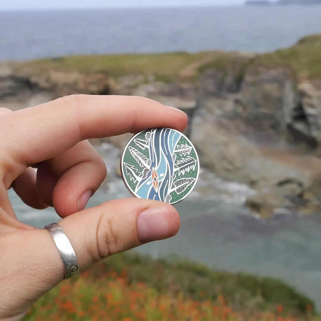 River Kayak - Enamel Pin Badge