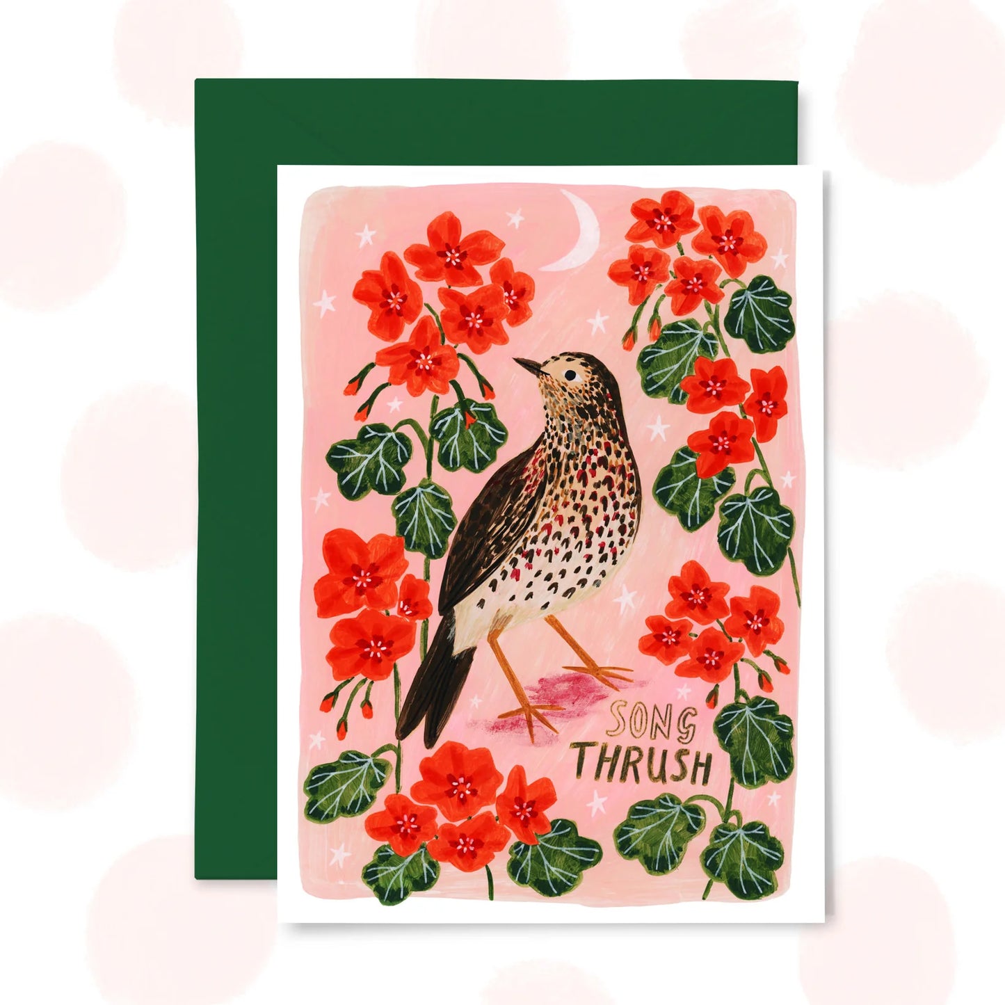 Song Thrush - Greetings Card