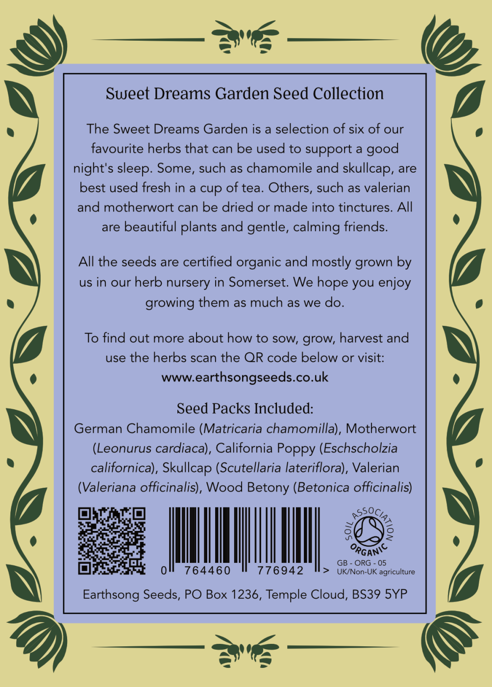 Sweet Dream Garden - Seed Collection