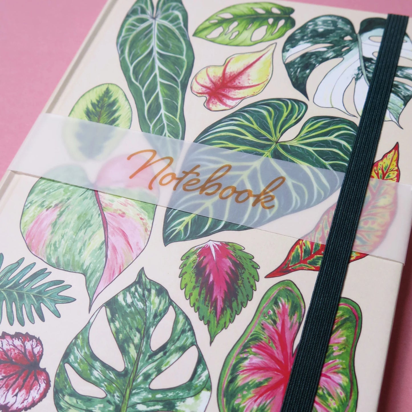 Tropical Leaves - A5 Blank Notebook
