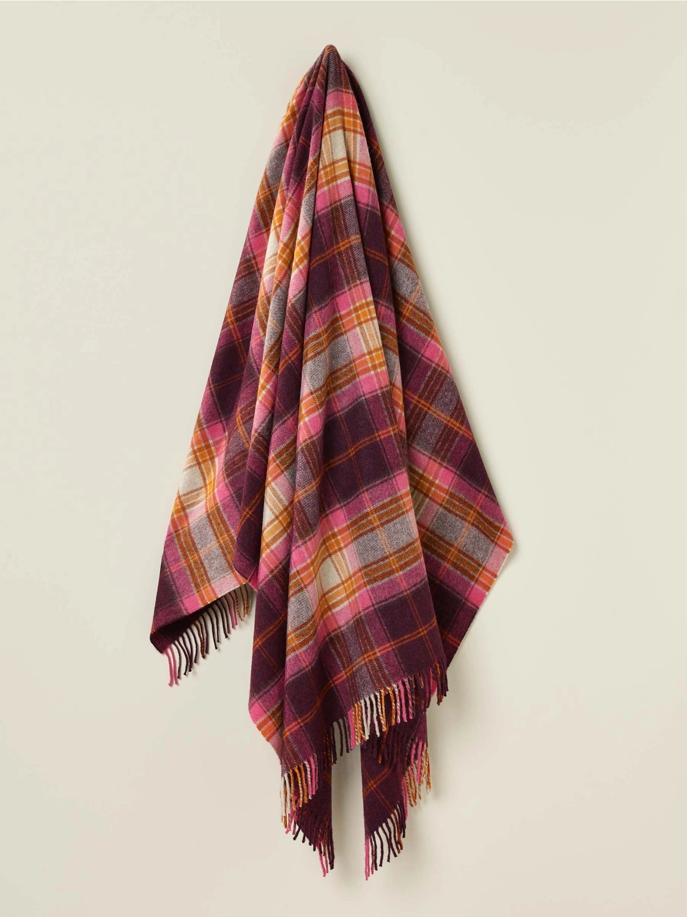 Winterton Merino Throw - Burgundy