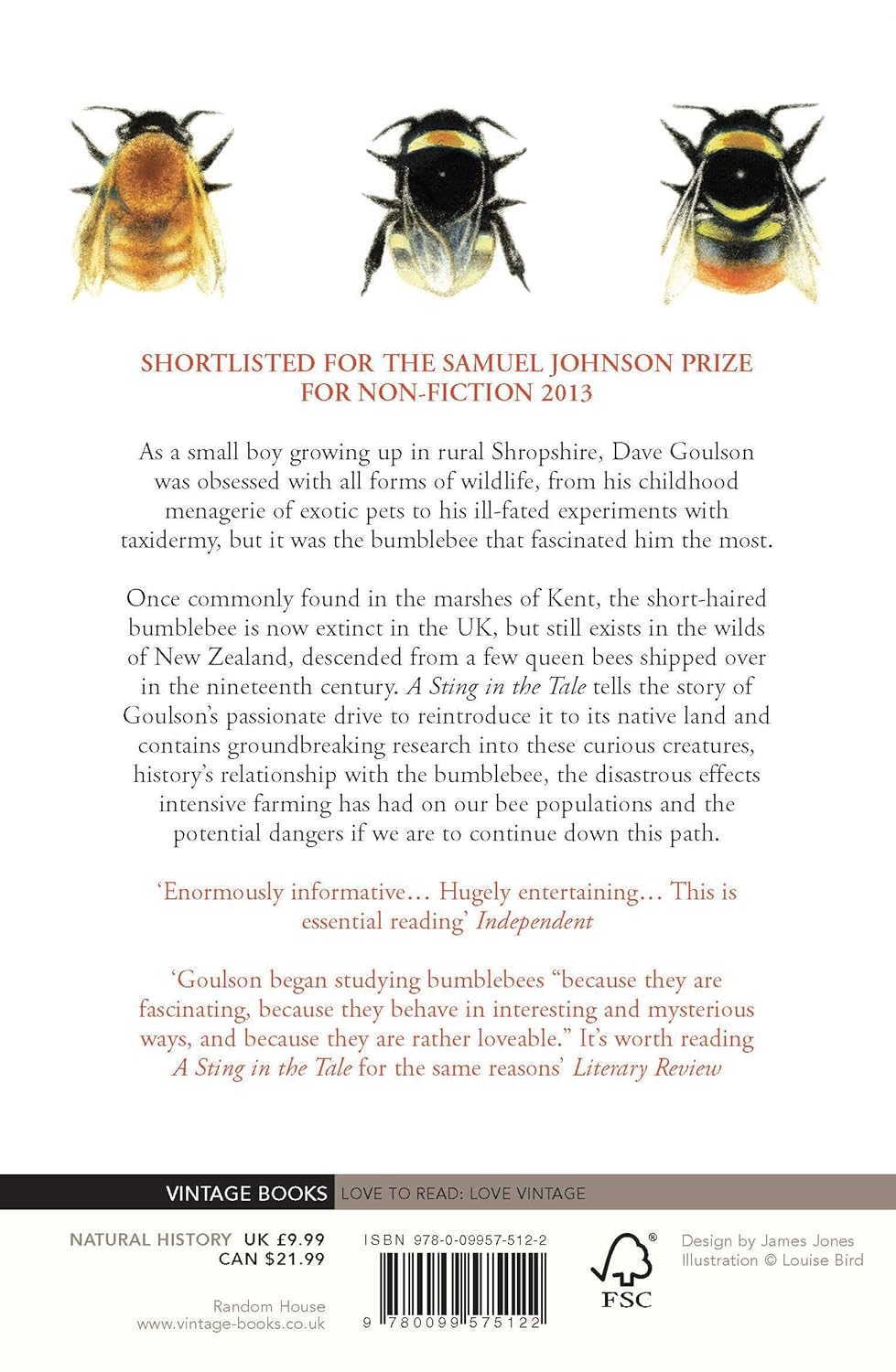 A Sting in the Tale - By Dave Goulson