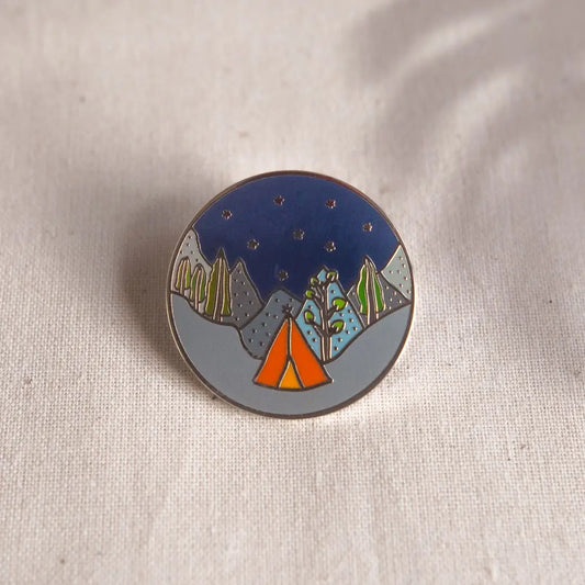 Adventure Camping - Enamel Pin Badge