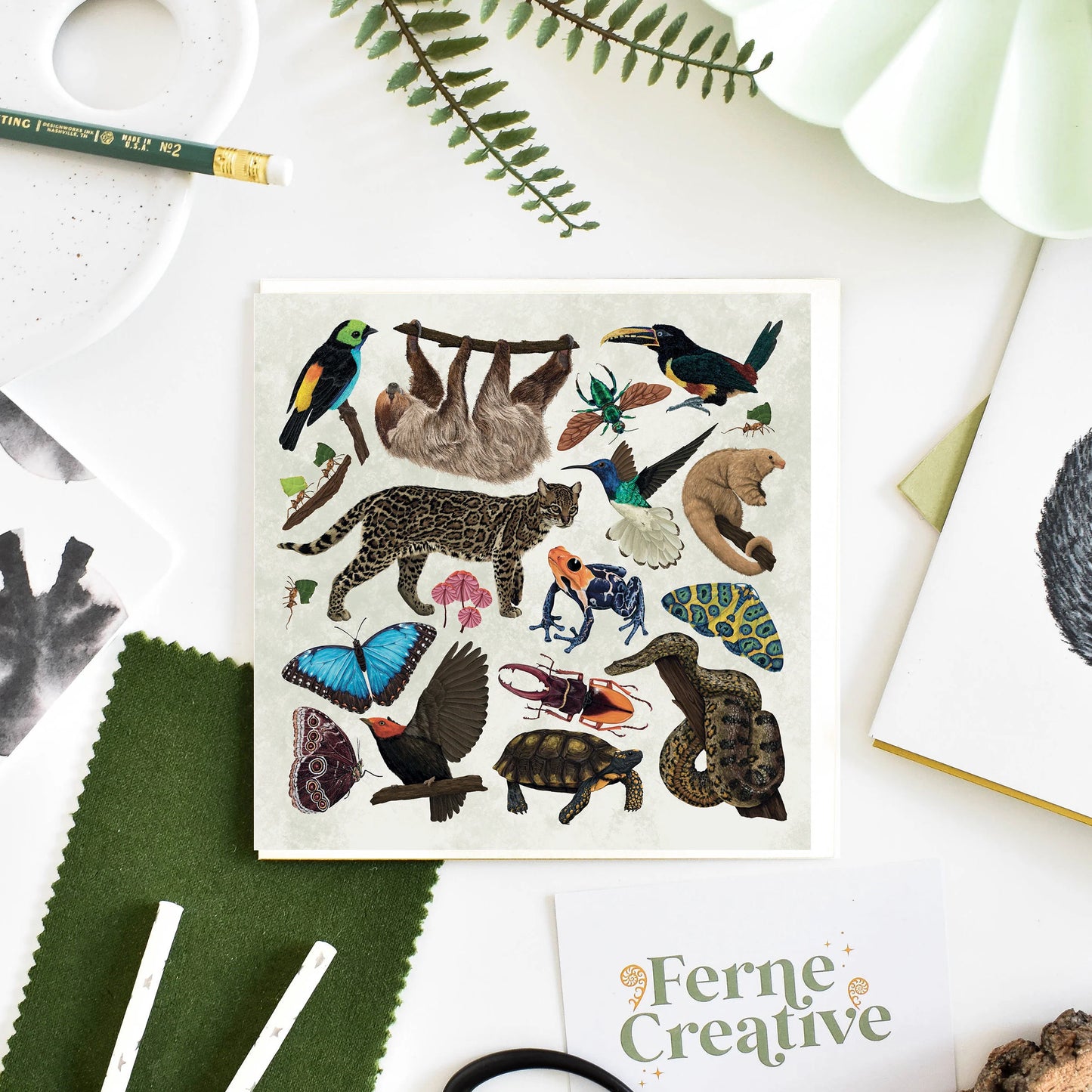 Amazon Wildlife - Greetings Card
