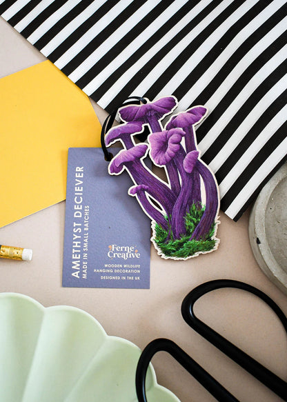Amethyst Deceiver - Wooden Decoration