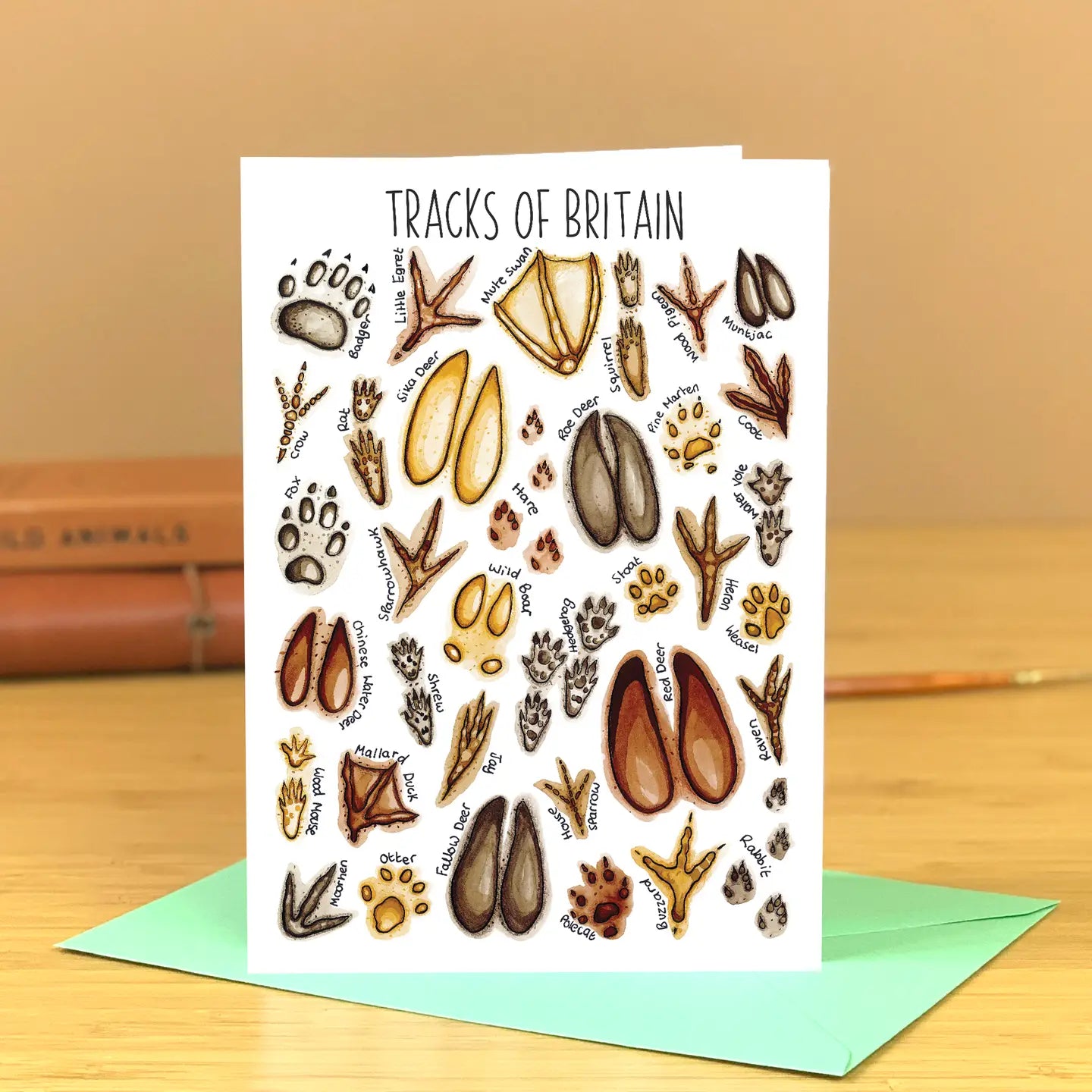 Tracks of Britain - Greetings Card