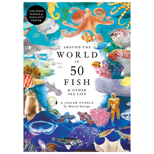 Around the World in 50 Fish - 1000-Piece Jigsaw Puzzle