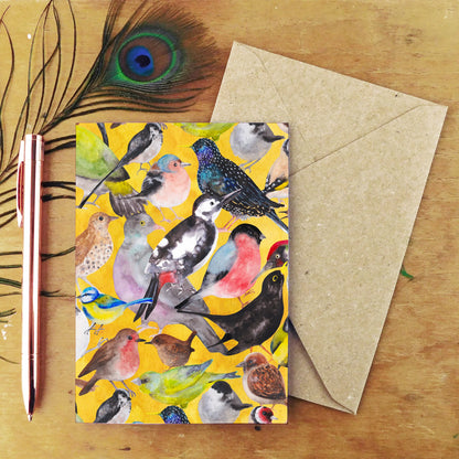 Aves British Garden Birds Greetings Card
