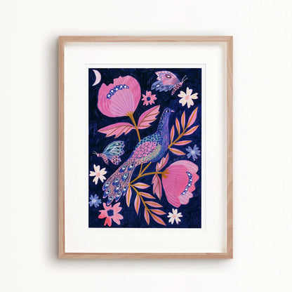 Beautiful Peacock Art Print