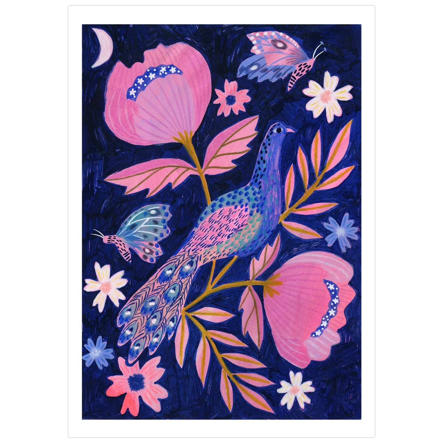 Beautiful Peacock Art Print
