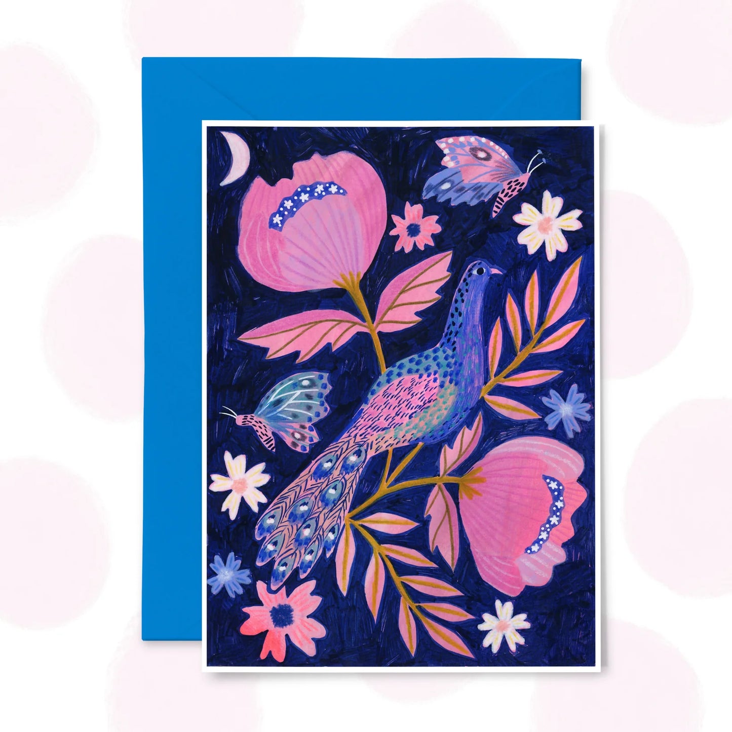 Beautiful Peacock - Greetings Card