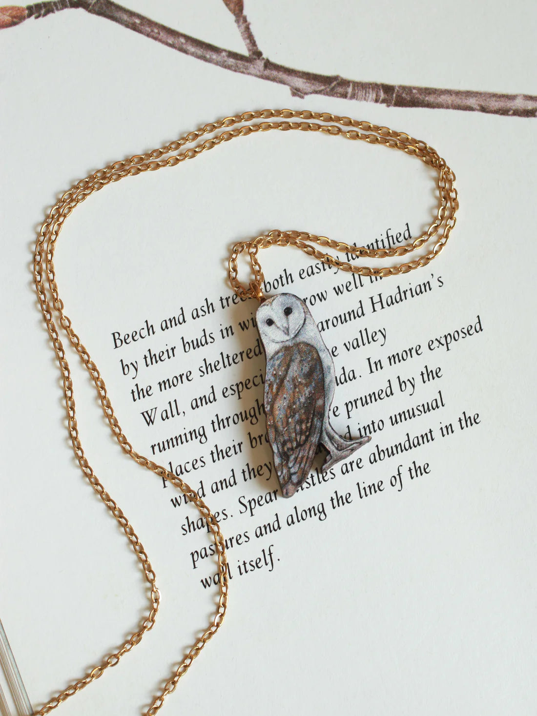 Barn Owl Necklace