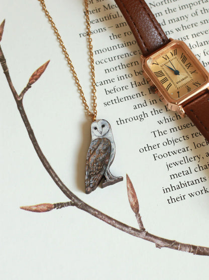Barn Owl Necklace