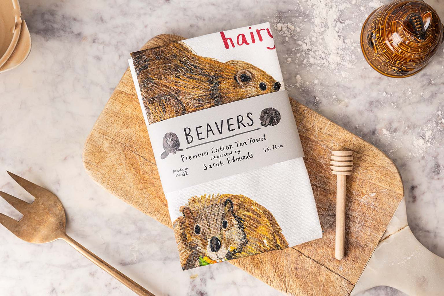 Beavers Tea Towel