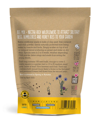 Wildflower Seedball Grab Bag - Bee Mix