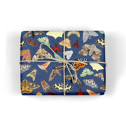 British Moths Wrapping Paper (Pack of 3 Sheets)
