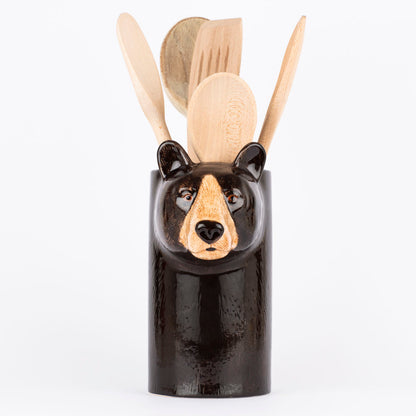 Black Bear Utensil Pot