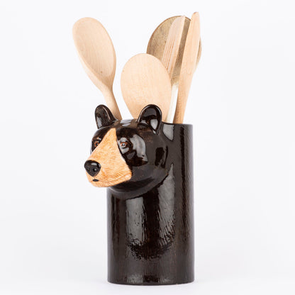 Black Bear Utensil Pot