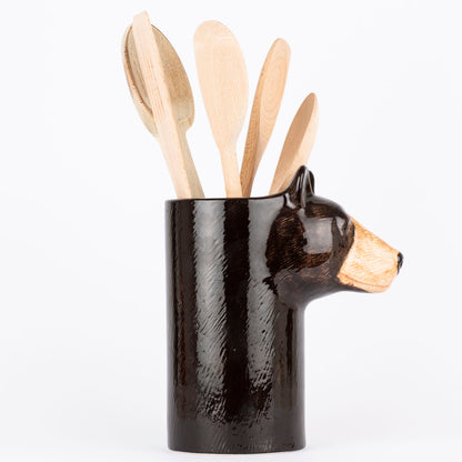 Black Bear Utensil Pot