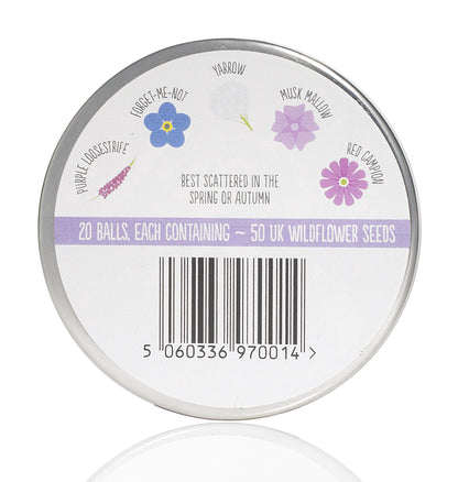 Wildflower Seedball Tin - Butterfly Mix