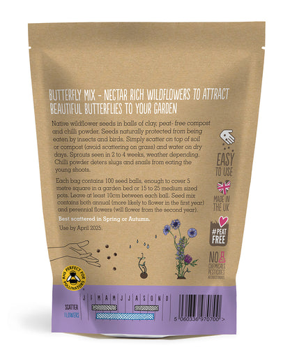 Wildflower Seedball Grab Bag - Butterfly Mix