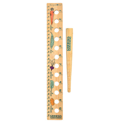 Children's Planting Ruler and Dibber Set