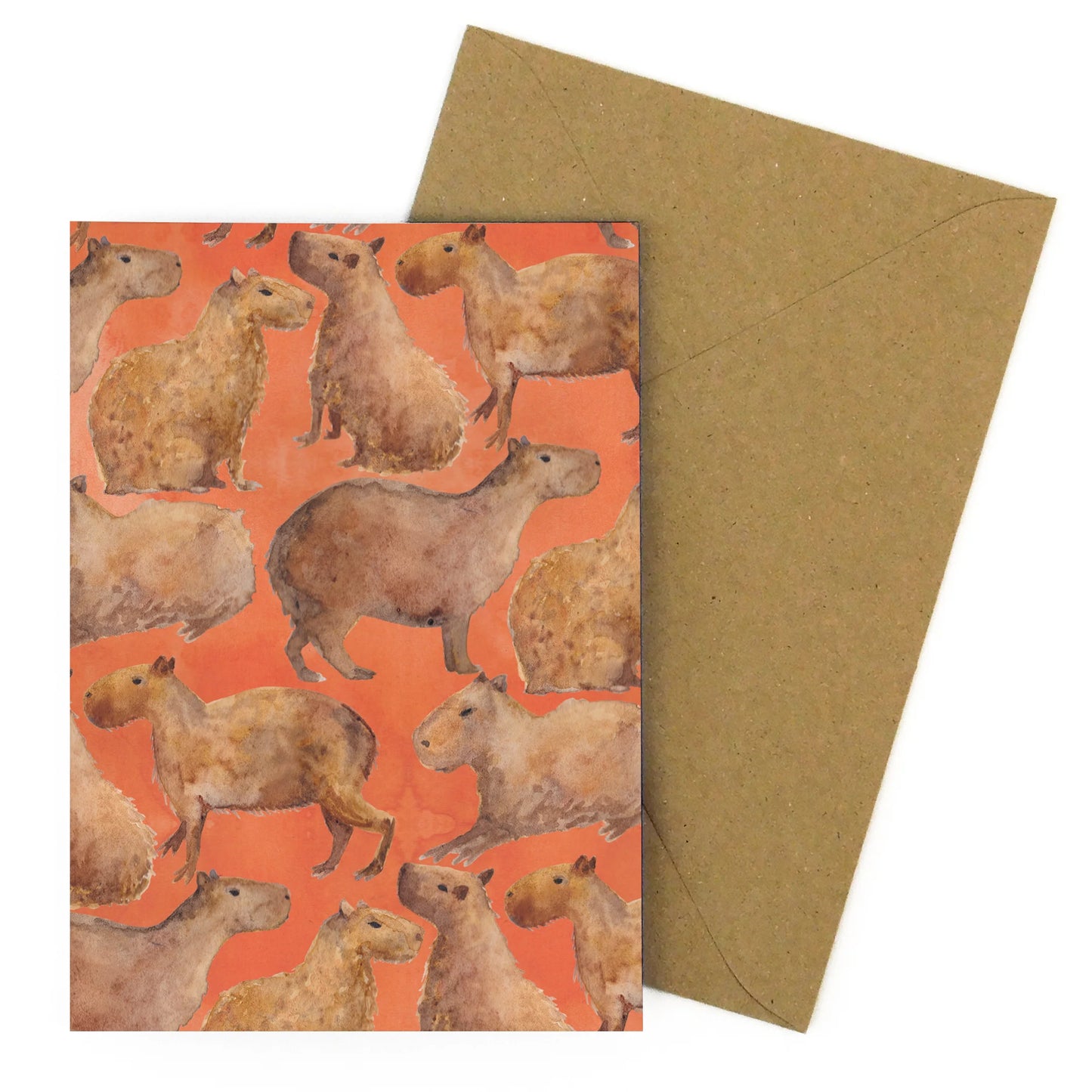 Chill of Capybaras Greetings Card