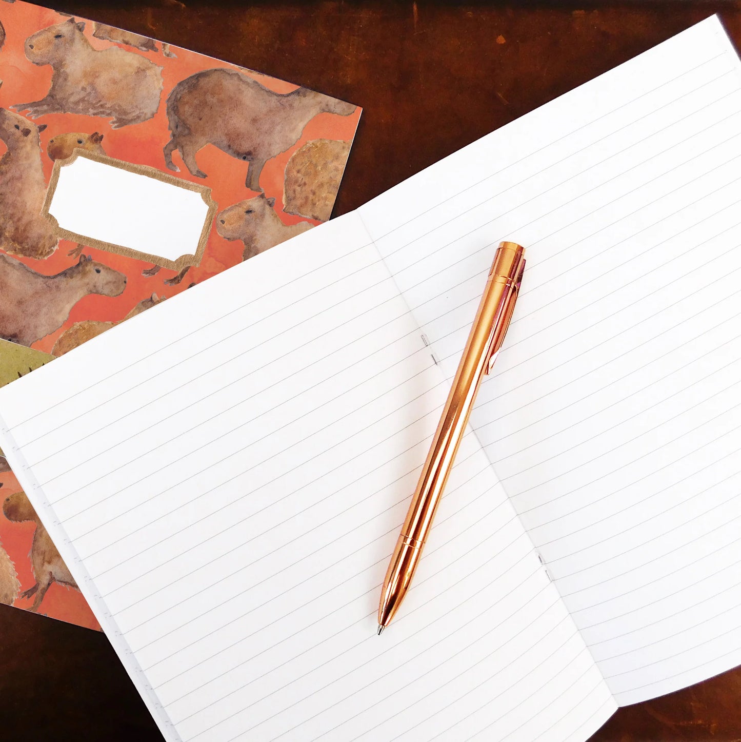 Chill of Capybaras Lined Journal
