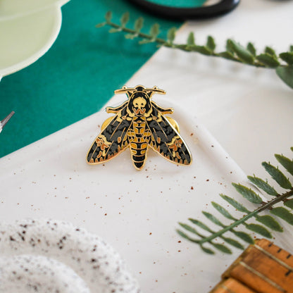 Death's Head Hawk-Moth  - Enamel Pin