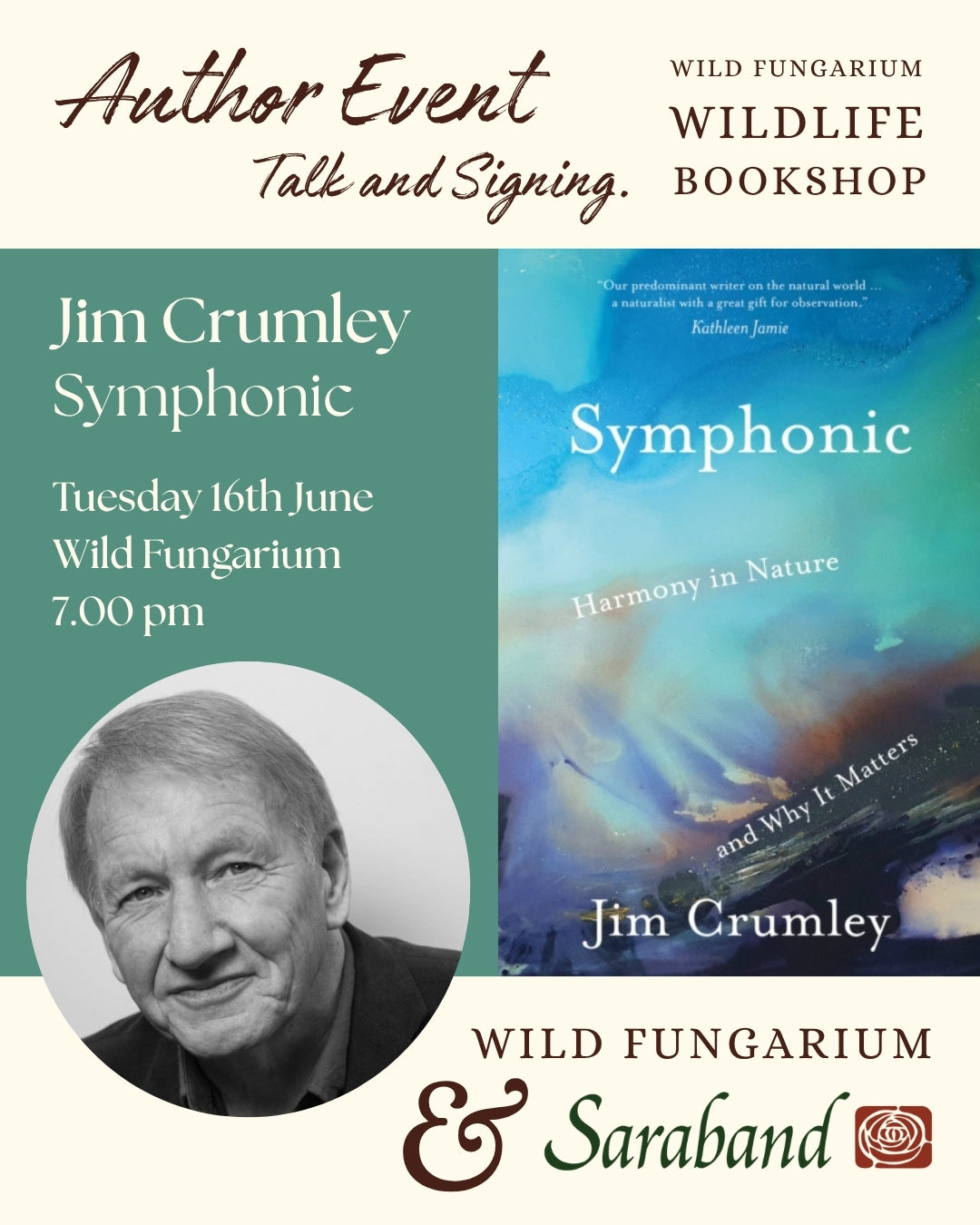 16th June - Jim Crumley 'Symphonic: Harmony in Nature and Why it Matters'