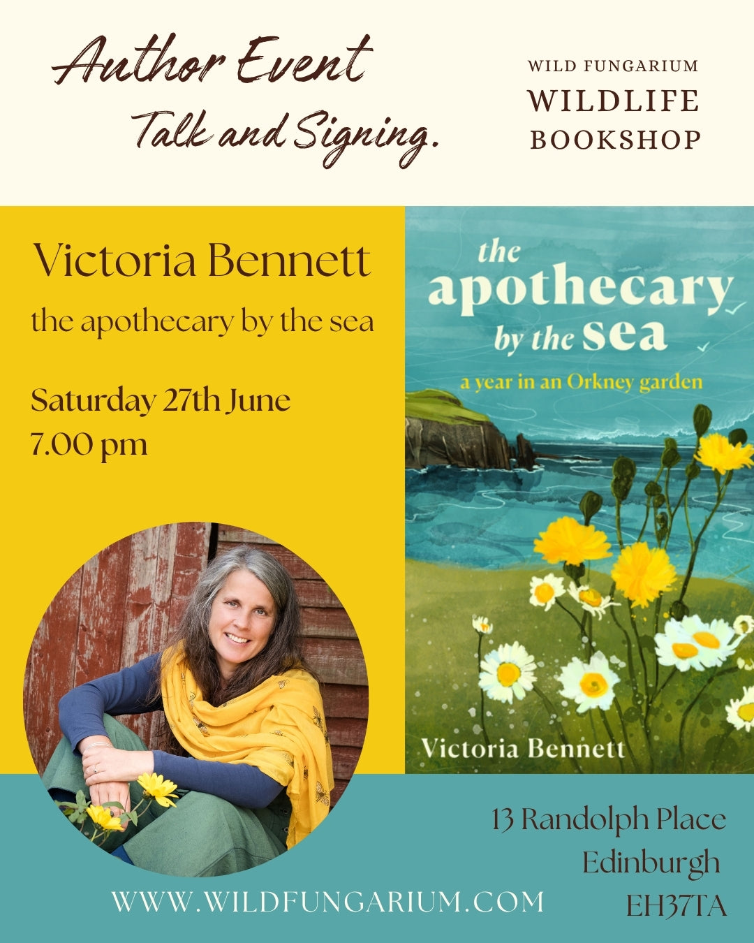 June 27th - Victoria Bennett 'The Apothecary by the Sea'