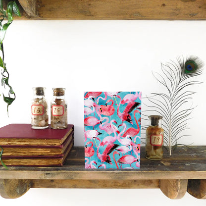 Flamboyance of Flamingos Greetings Card