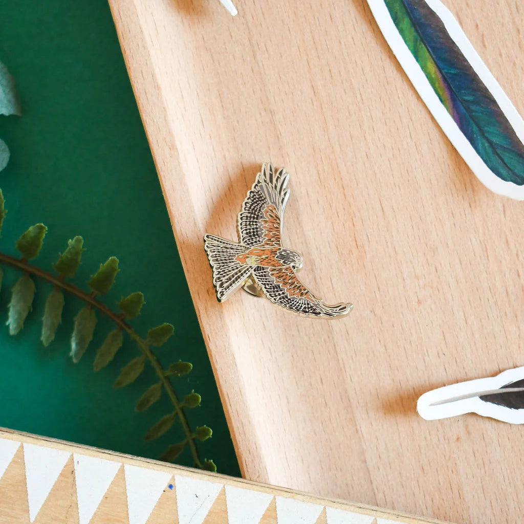 Flying Red Kite - Enamel Pin