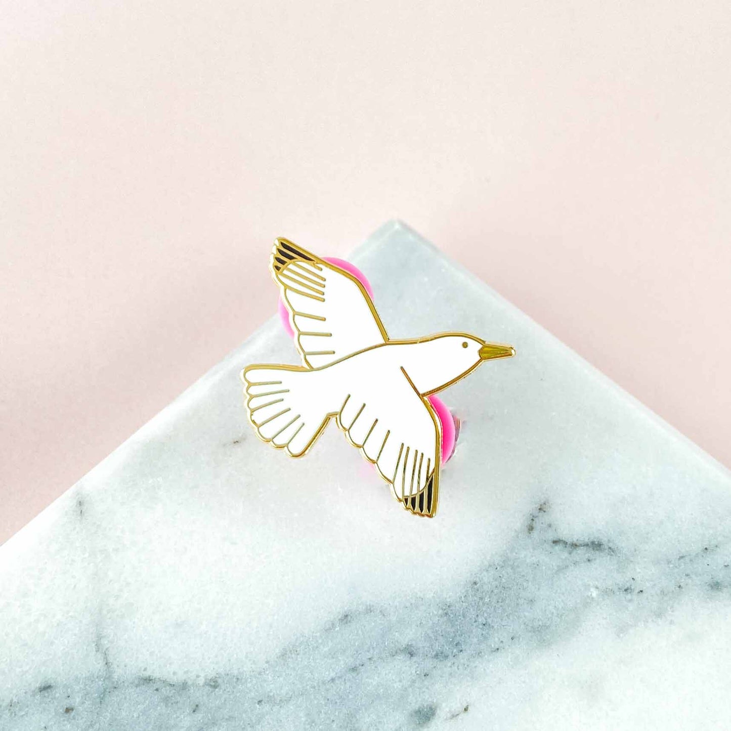 Flying Seagull Enamel Pin