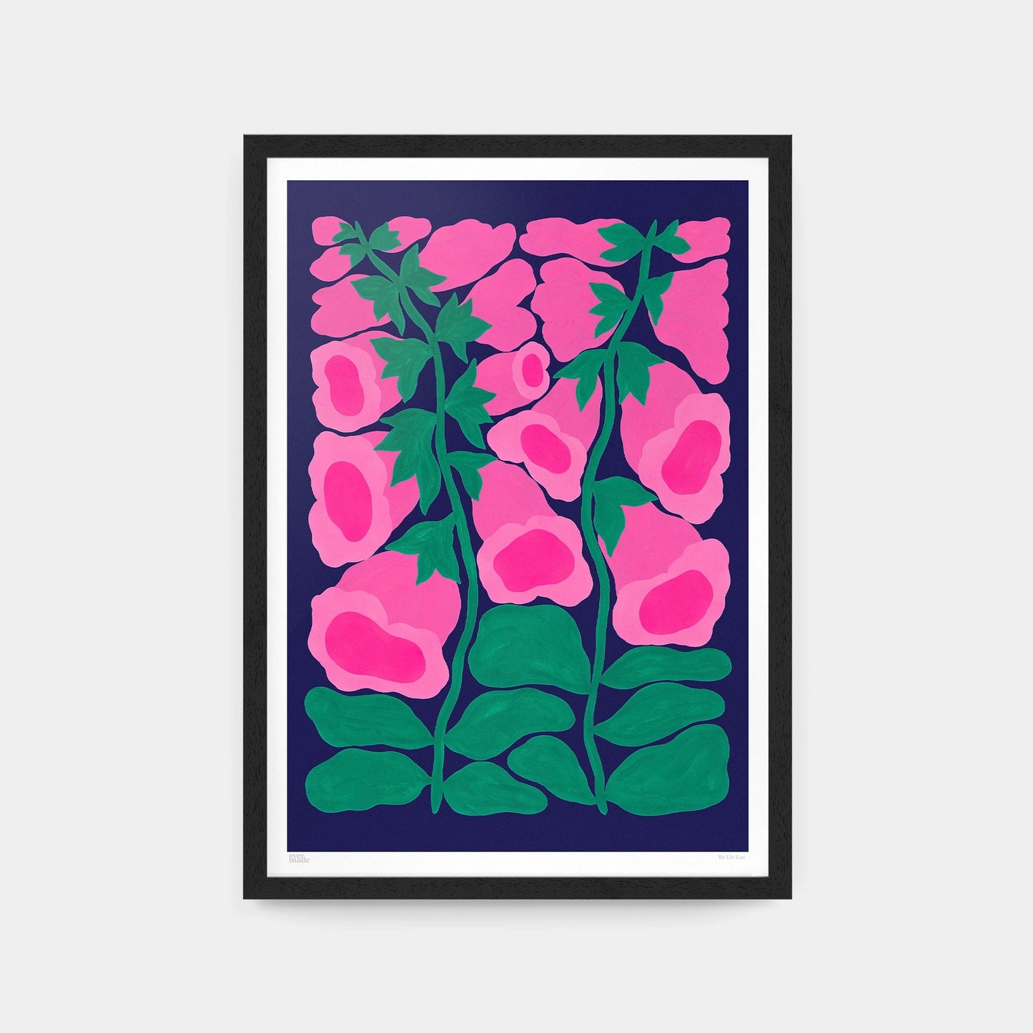 Foxglove (Pink) Art Print - A4