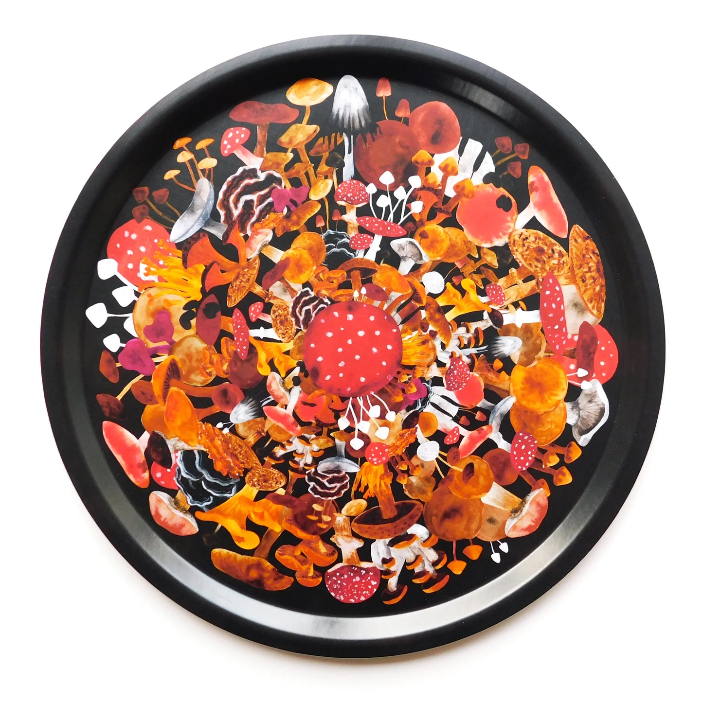 Fungi Wooden Round Tray